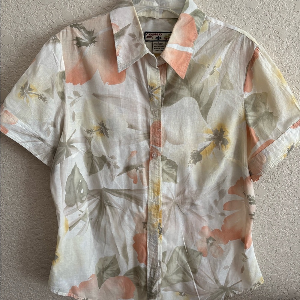 Caribbean Joe Short Sleeve Top - Small